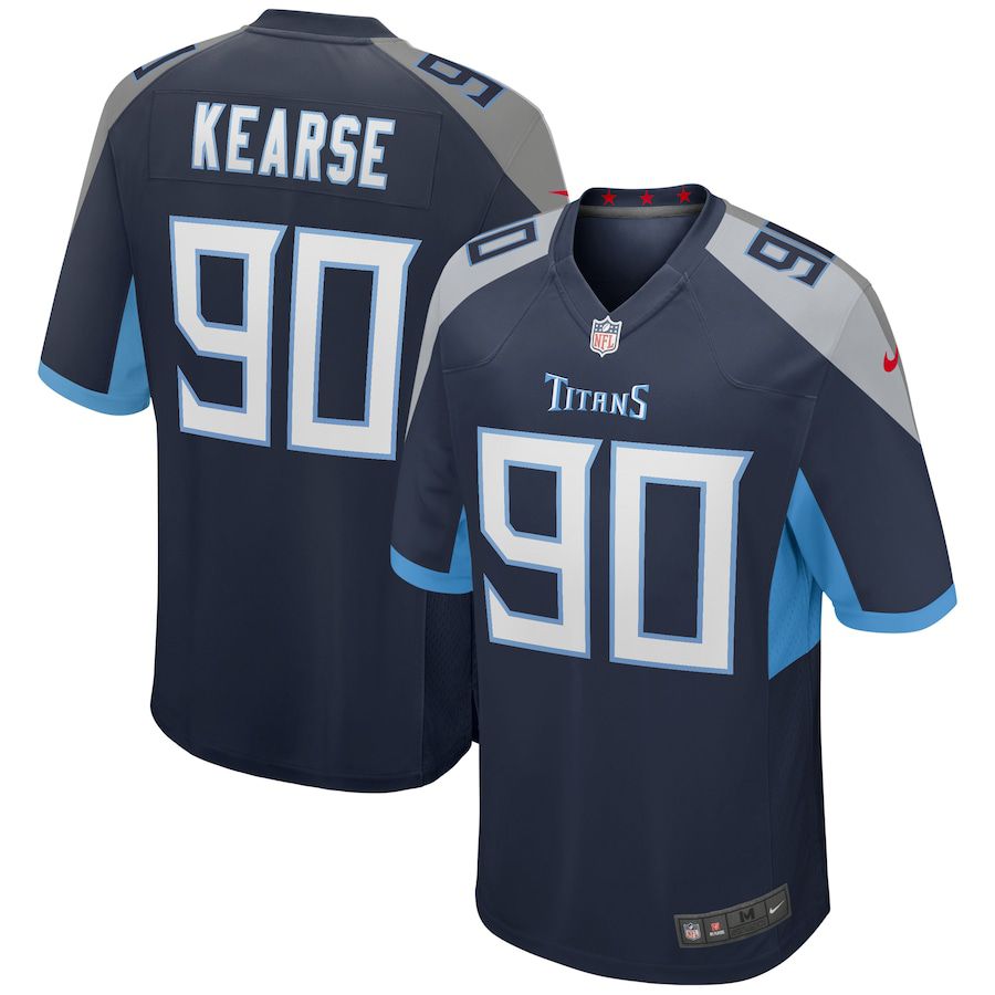 Men Tennessee Titans #90 Jevon Kearse Nike Navy Game Retired Player NFL Jersey->tennessee titans->NFL Jersey